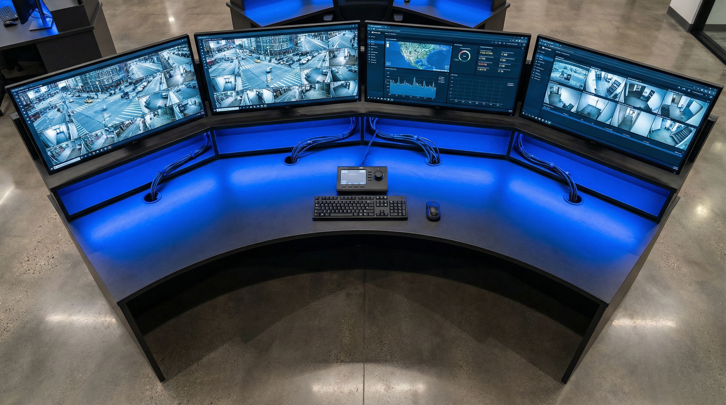 Security system integrations grid